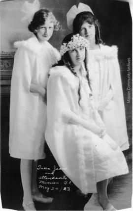 Queen Jean and Attendants, Mission B.C. May 24, 1923