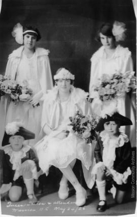 Queen Helen and Attendants, Mission B.C. May 24, 1926