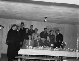 Group of people around a table