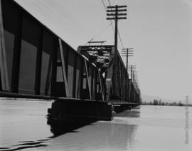 High water mark June 6th, 1948 Mission City Bridge