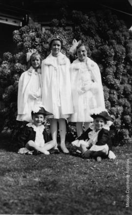 Queen Margaret and Attendants, Mission B.C. May, 1939